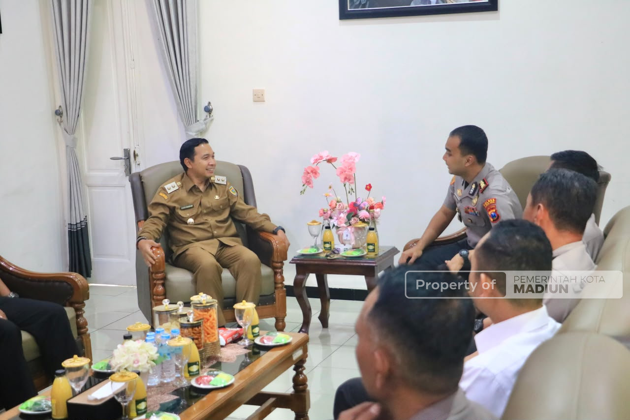 Terima Silaturahmi Kapolres Baru, Plt Wali Kota Madiun Perkuat Sinergi Jaga Kondusivitas Kota