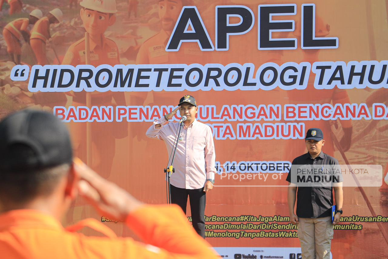 Apel Kesiapsiagaan Bencana, Pemkot Madiun Tegaskan Sinergi Hadapi Risiko Hidrometeorologi