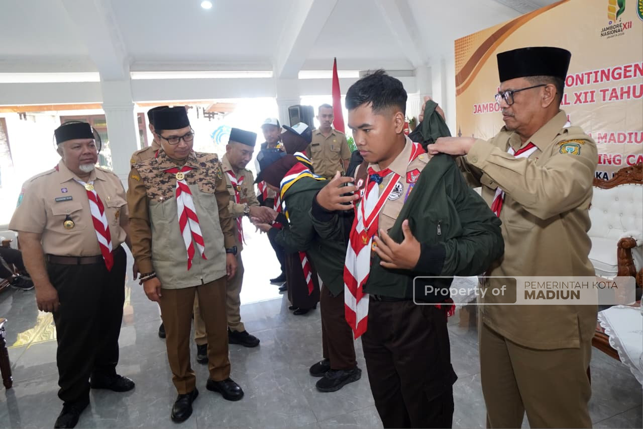 Plt Wali Kota Bekali Kontingen Jamnas XII, Minta Peserta Jadi Duta Kota Madiun
