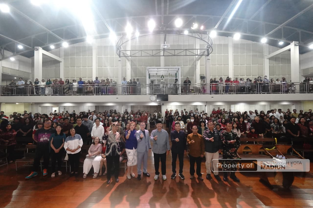 Pastikan Perayaan Natal Aman dan Damai, Wali Kota Madiun Tinjau Pelaksanaan Disejumlah Gereja