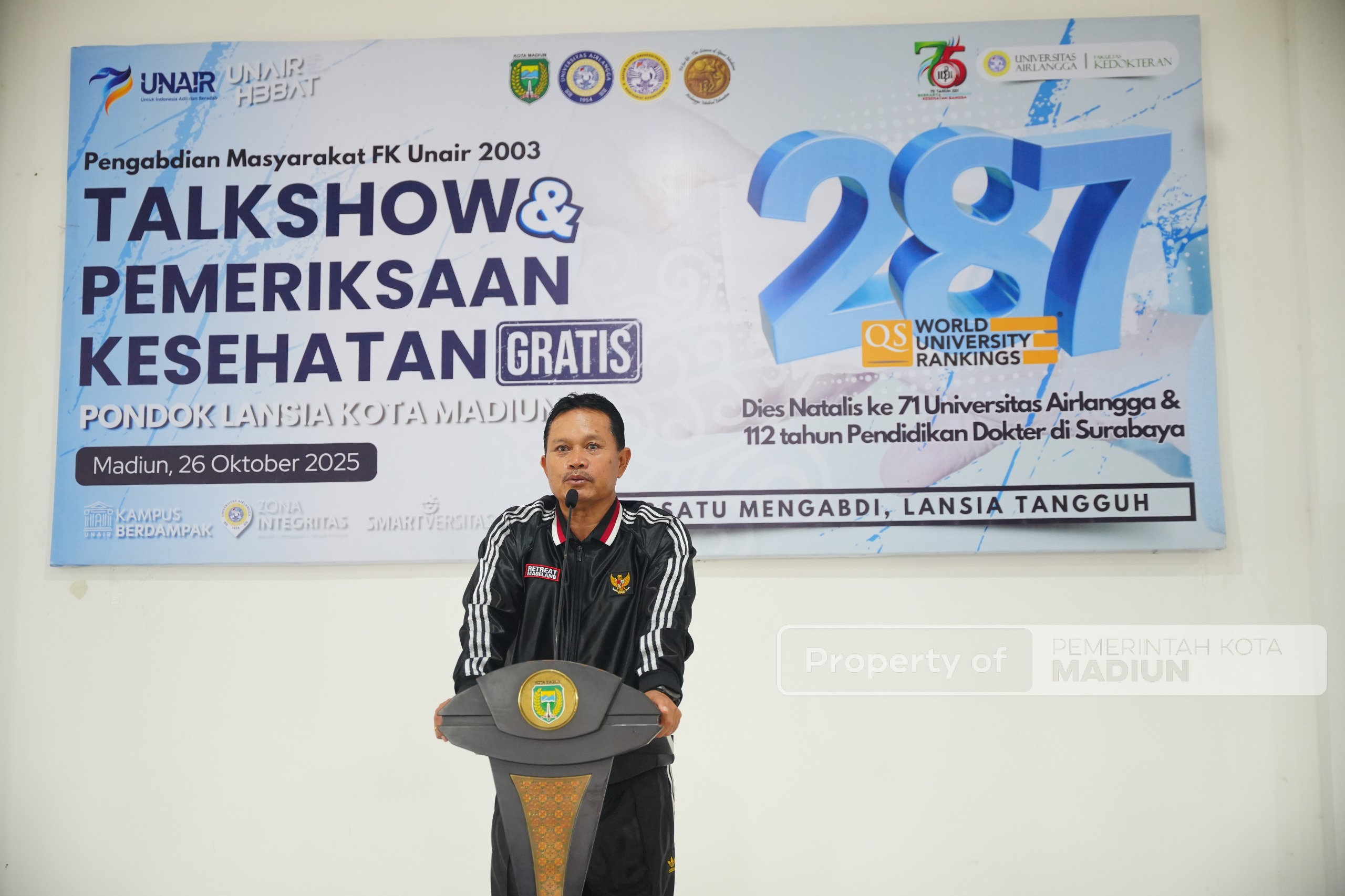 Tim FK Unair Gelar Pengabdian di Pondok Lansia Madiun, Wali Kota Harap Usia Harapan Hidup Capai 80 Tahun