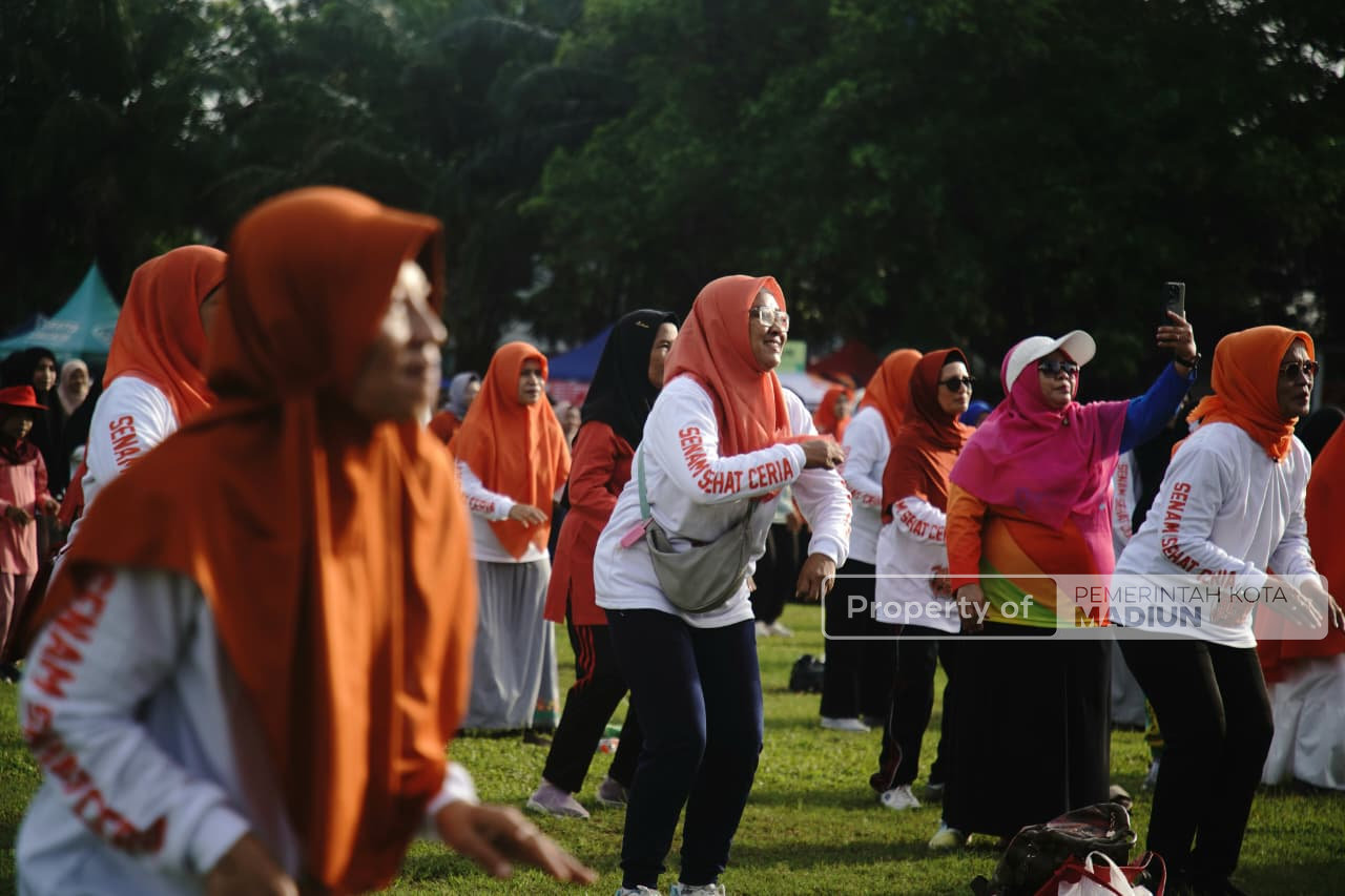 Lewat Senam Ceria, Wali Kota Madiun Tekankan Kesadaran Hidup Sehat Melalui Olahraga