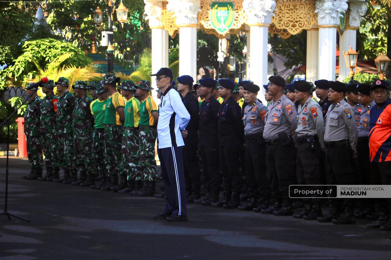 Pimpin Apel Kerja Bhakti 3 Pilar, Plt Wali Kota Madiun Harap Kota Bersih Sambut Lebaran