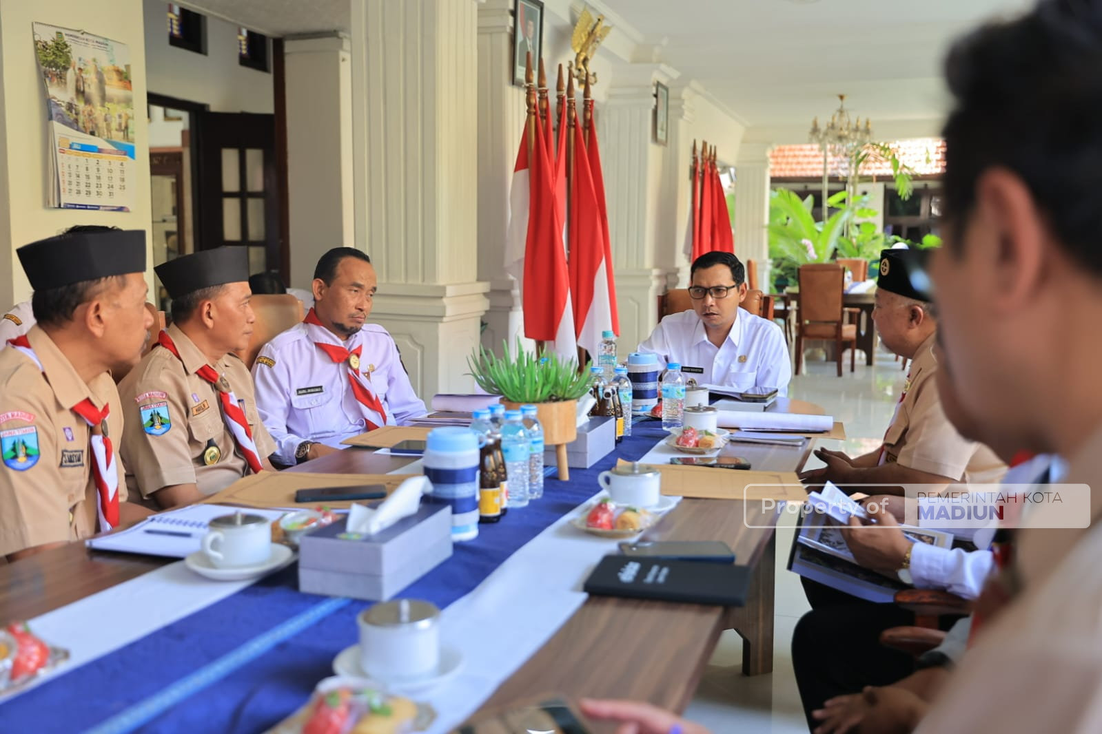 Persiapan Apel Hari Pramuka, Kwarcab Kota Madiun Paparkan Rencana Kegiatan Dihadapan Plt Wali Kota