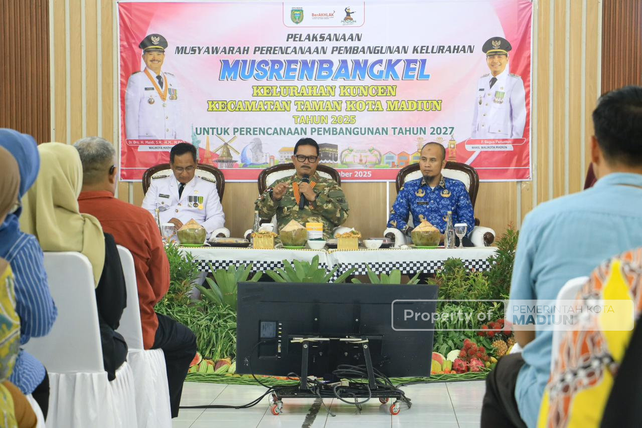 Serap Aspirasi Warga, Wali Kota Madiun Hadiri Musrenbang di Kuncen dan Mojorejo