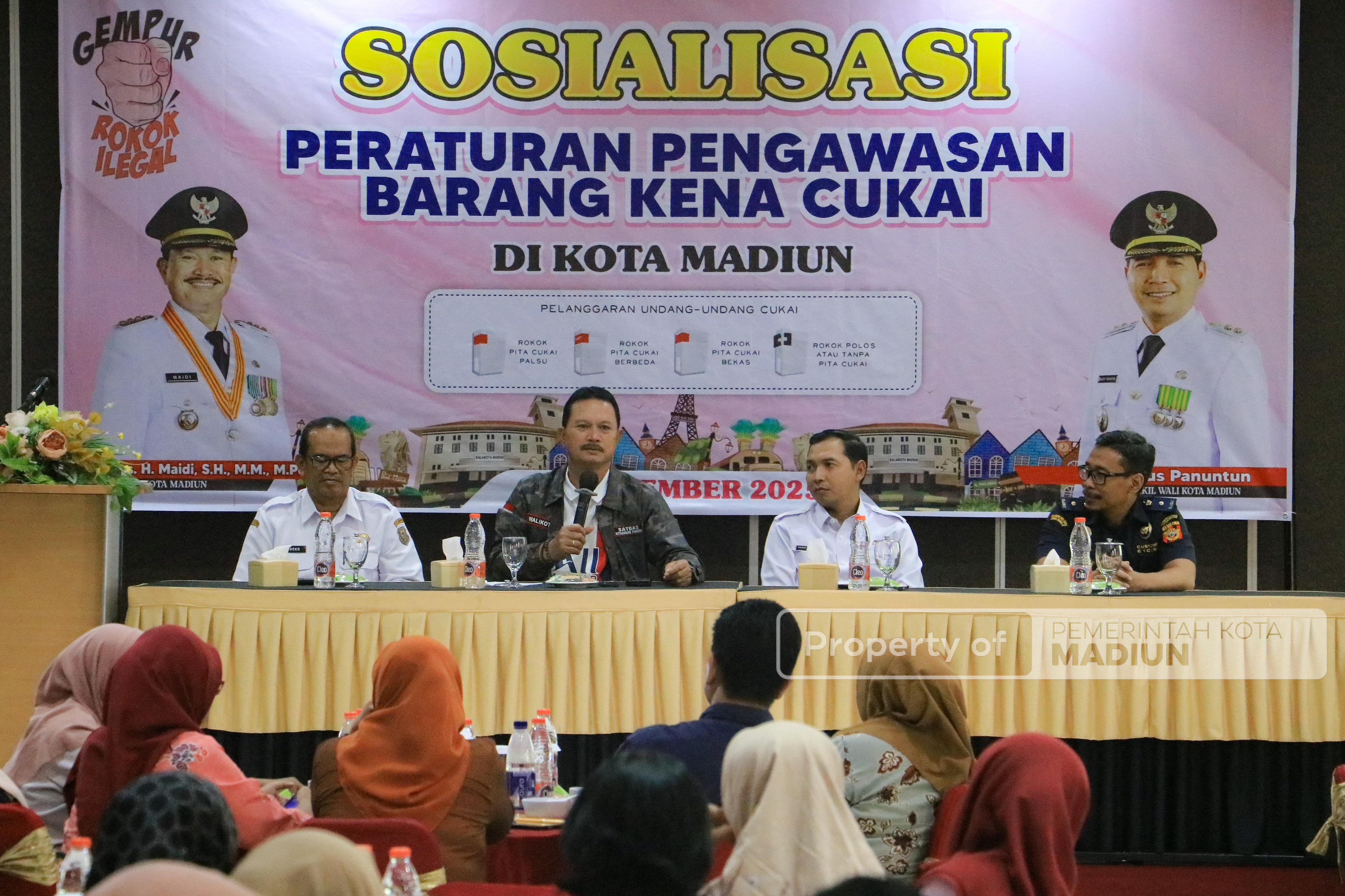 Sosialisasikan Peraturan Pengawasan BKC, Wali Kota Madiun: BKC Ilegal Merugikan Negara!