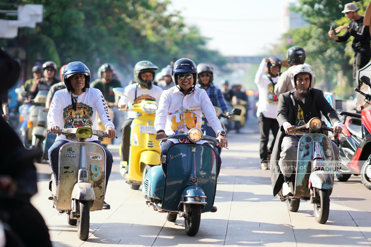 Black Scooter Gagak Rimang Jadi Pembuka Rangkaian HUT ke-108 Kota Madiun